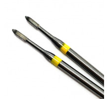 Безопасная фреза "пламя" - многогранная, 5мм, желтая насечка