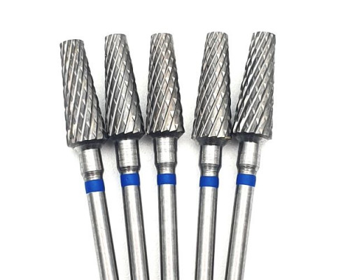 Фреза ТВС "усеченный конус", синяя насечка, d-4.5mm (ФКУД 045-С)