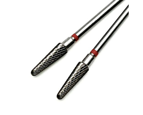 Фреза ТВС "закругленный конус", оранжевая насечка, d-4.0mm (ФКЗД 040-М)