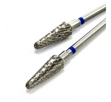 Фреза ТВС "закругленный конус", синяя насечка, d-5.0mm (ФКЗД 050-С)
