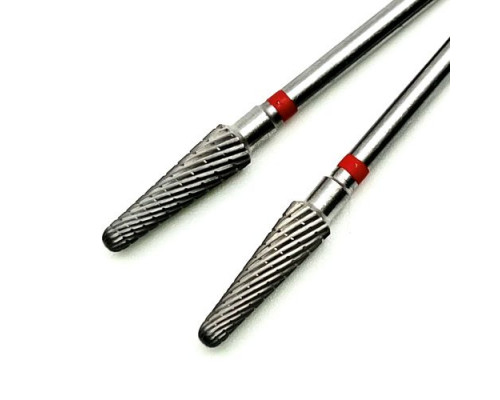 Фреза ТВС "закругленный конус", оранжевая насечка, d-4.0mm (ФКЗДС 040-М)