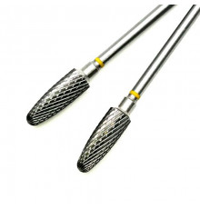 Фреза ТВС "парабола", желтая насечка, d-5.0mm (ФПД 050-ОМ)