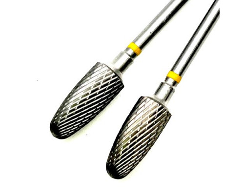 Фреза ТВС "парабола", желтая насечка, d-6.0mm (ФПД 060-ОМ)