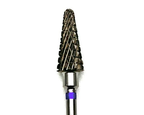 Фреза ТВС "закругленный конус", сиреневая насечка, d-6.0mm (ФКТрП-060)