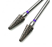 Фреза ТВС "закругленный конус", сиреневая насечка, d-6.0mm (ФКТрП-060)