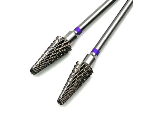 Фреза ТВС "закругленный конус", сиреневая насечка, d-6.0mm (ФКТрП-060)