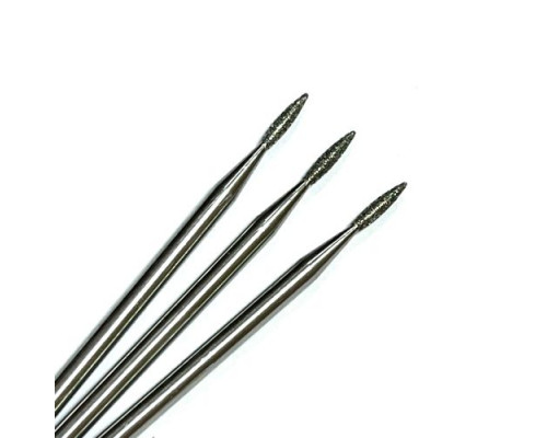 Фреза алмазная "пламя" 014 синяя