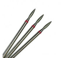 Фреза алмазная "пламя" 018 красная