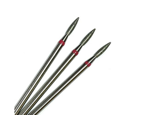 Фреза алмазная "пламя" 018 красная