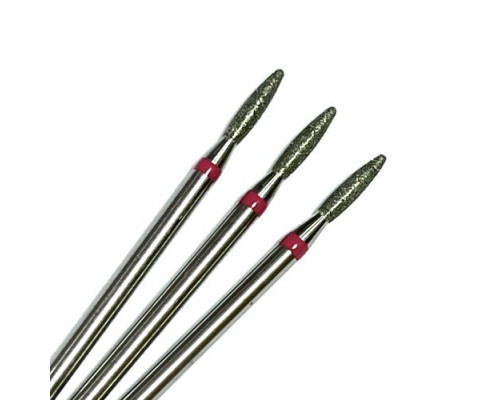 Фреза алмазная "пламя" 018 красная с тупым концом