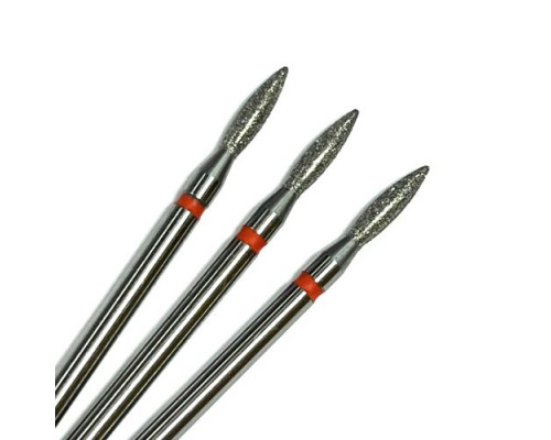 Фреза алмазная "пламя" 021 оранжевая