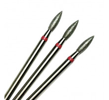 Фреза алмазная "пламя" 023 красная