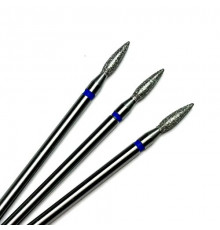 Фреза алмазная "пламя" 023 синяя