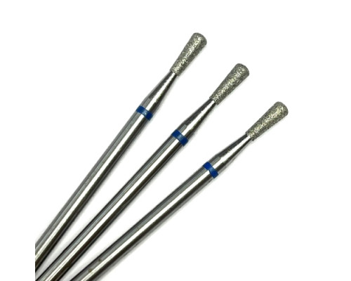 Фреза алмазная "конус обратный закругленный" 023 синяя