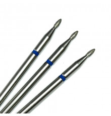 Фреза алмазная "эллипс/олива" 014 синяя