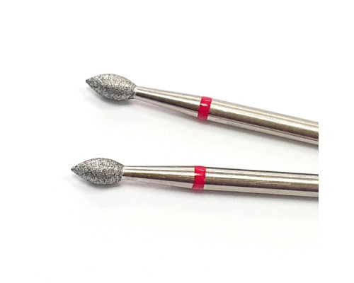 Фреза алмазная "почка" 025 красная