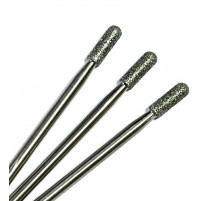 Фреза алмазная "цилиндр закругленный/микрофон" 027 синяя