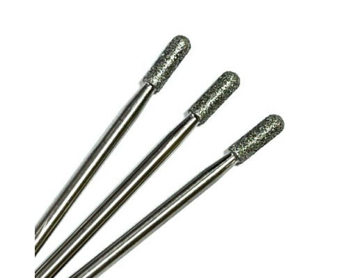 Фреза алмазная "цилиндр закругленный/микрофон" 027 синяя