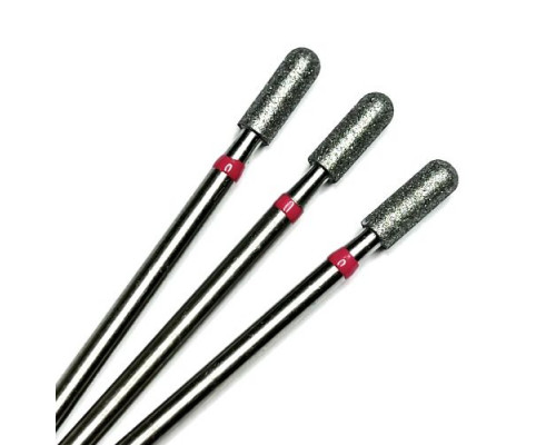 Фреза алмазная "цилиндр закругленный/микрофон" 031 красная