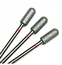 Фреза алмазная "цилиндр закругленный/микрофон" 050 красная