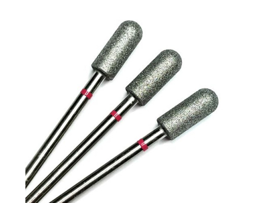 Фреза алмазная "цилиндр закругленный/микрофон" 050 красная