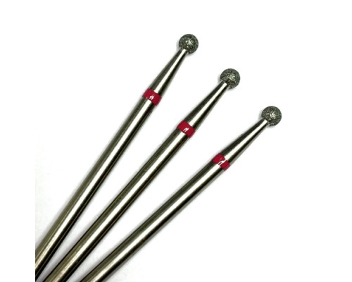 Фреза алмазная "шар" 025 красная