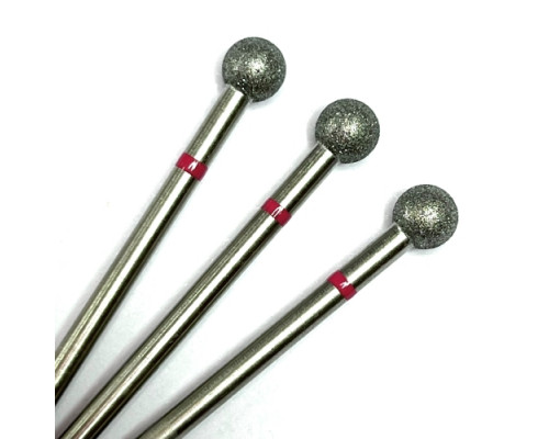 Фреза алмазная "шар" 050 красная