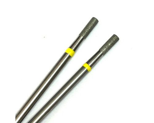 Фреза алмазная "цилиндр" 021 желтая