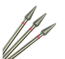 Фреза алмазная "конус/капля" 040 красная