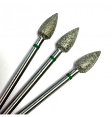 Фреза алмазная "пуля" 050 зеленая