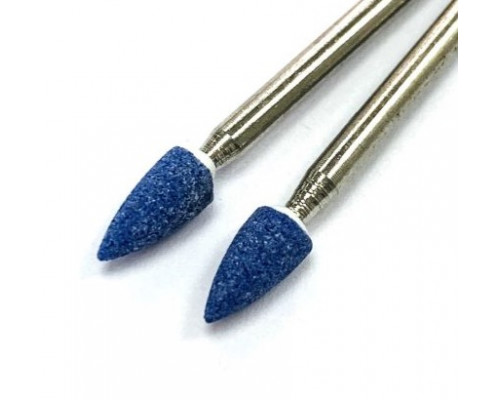 Корундовая фреза "пуля" синяя, D=4 мм