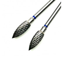 Фреза ТВС "пламя", синяя насечка, d-5.0mm