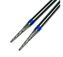Фреза ТВС "конус фиссурный", синяя насечка, d-1.6mm (ФКЗУД 016Ц-С 6°) 