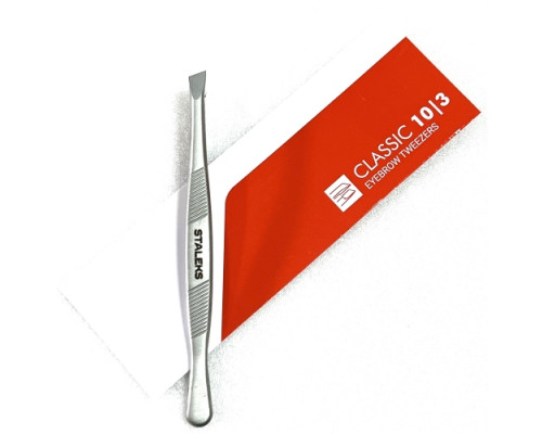 Пинцет для бровей "Staleks Classic 10/3" скошенный